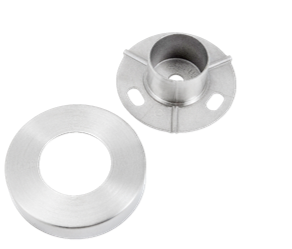 Conjunto base para tubo redondo con regulación